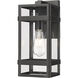 Payton 1 Light 13.75 inch Powder Coated Black Outdoor Wall Sconce